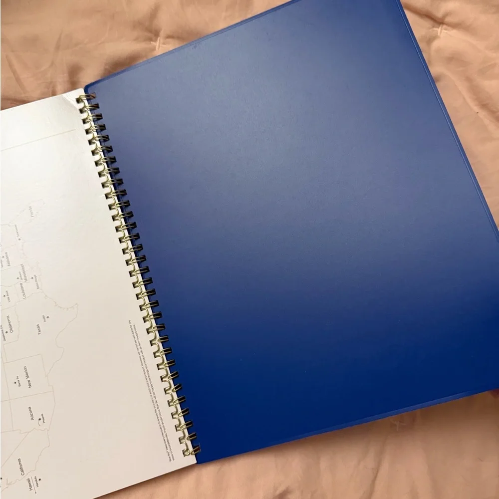Blue Paisley Spiral Notebook